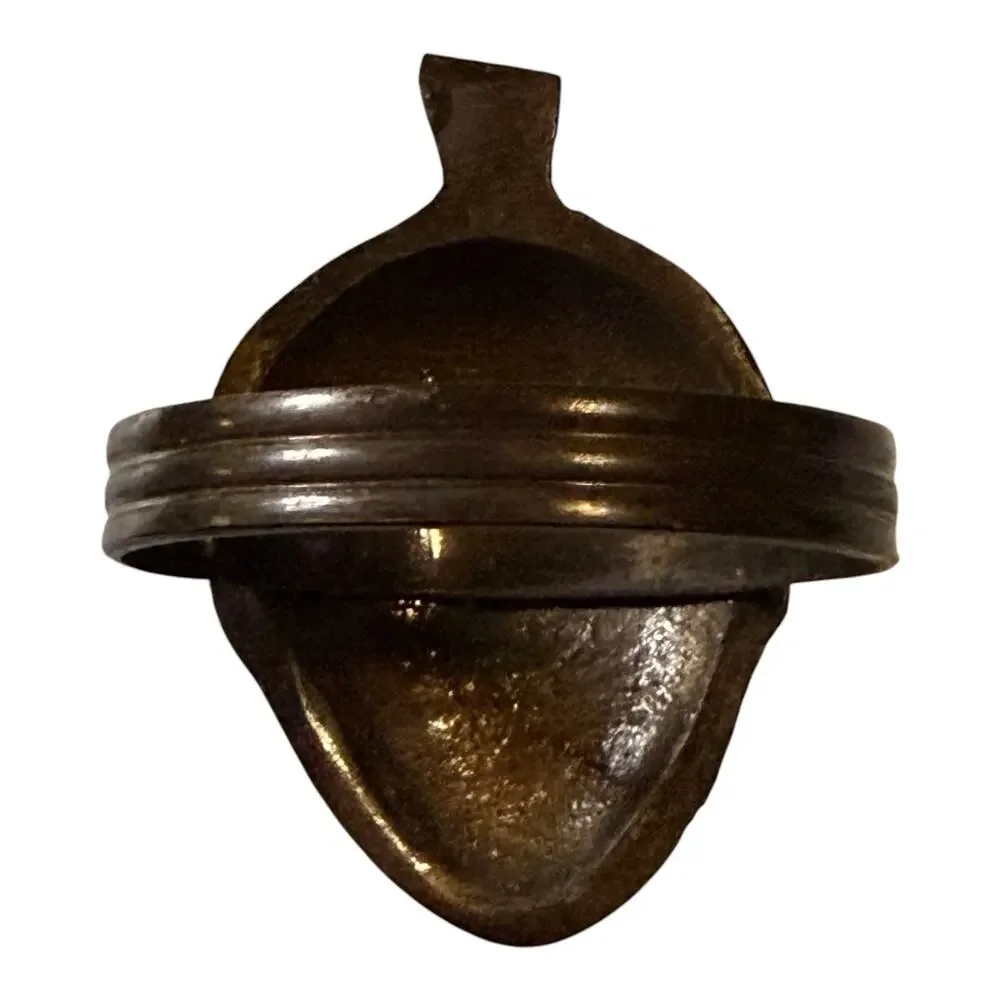 Vintage Bronze Acorn Napkin Rings Dinnerware 11 Piece Set